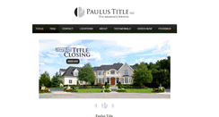 Desktop Screenshot of paulustitle.com